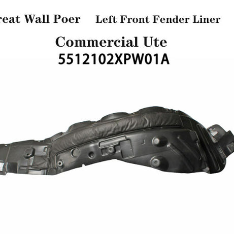 2019-2024 GWM Cannon  Commercial Ute Insulated Left Front Fender Liner