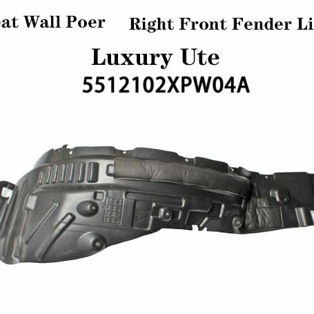 2019-2024 GWM Cannon Luxury Ute Insulated Right Front Fender Liner