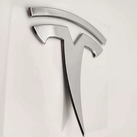 2017-2023 Tesla  Model 3 Rear Emblem Silver