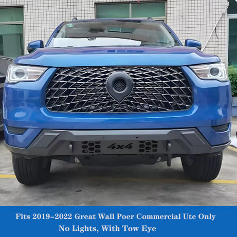 2019-2022 GWM Cannon Cab-Chassis Ute Front Bull Bar Without Lights No Cutting Required