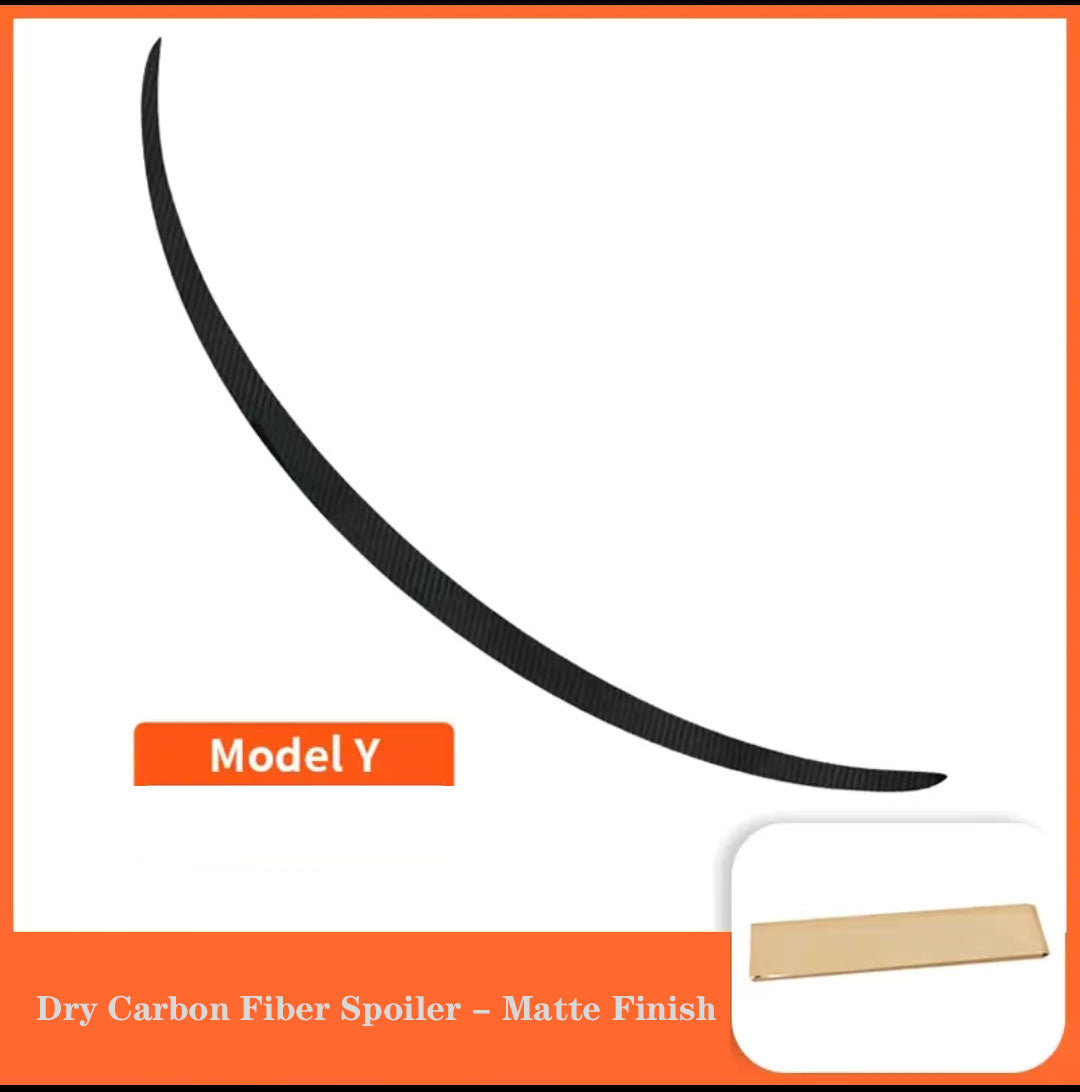2019-2024 Tesla  Model 3 Dry Carbon Fiber Spoiler - Matte Finish