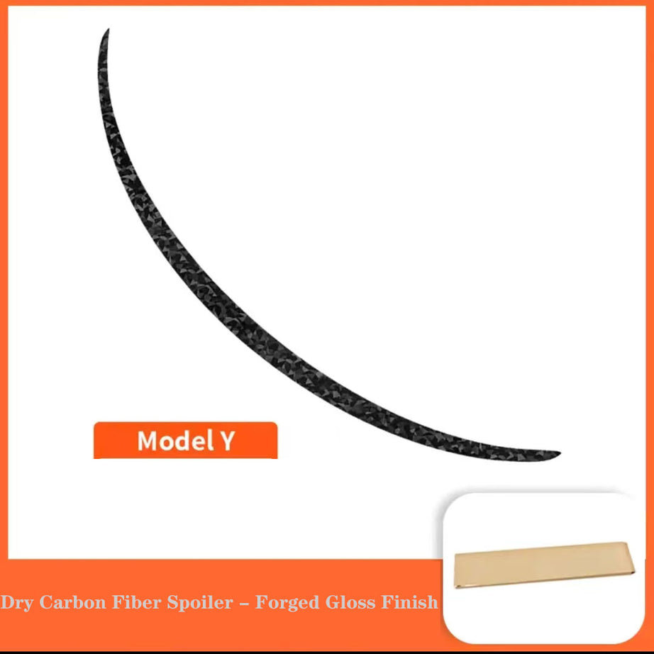 2019-2024 Tesla Model 3 Dry Carbon Fiber Spoiler - Forged Gloss Finish