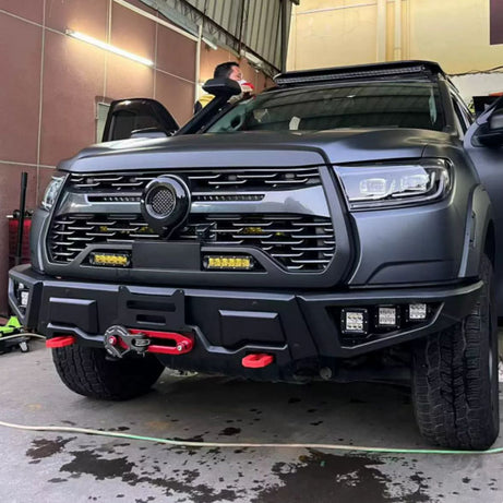 2019-2026 GWM Cannon Off-Road Dual Cab Ute Front Bull Bar With 6 Auxiliary LED Lights No Cutting Required