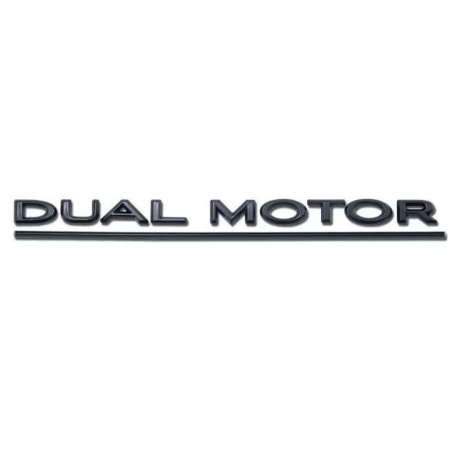 2017-2023 Tesla  Model 3 Gloss Black Letter Emblem DUAL MOTOR Rear Badge