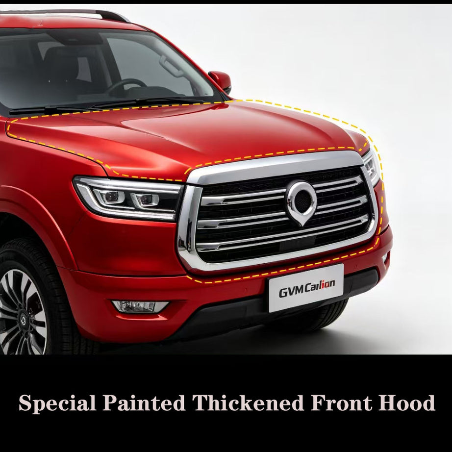2019-2022 GWM Cannon  Passenger  Ute Premium Thickened Front Hood red