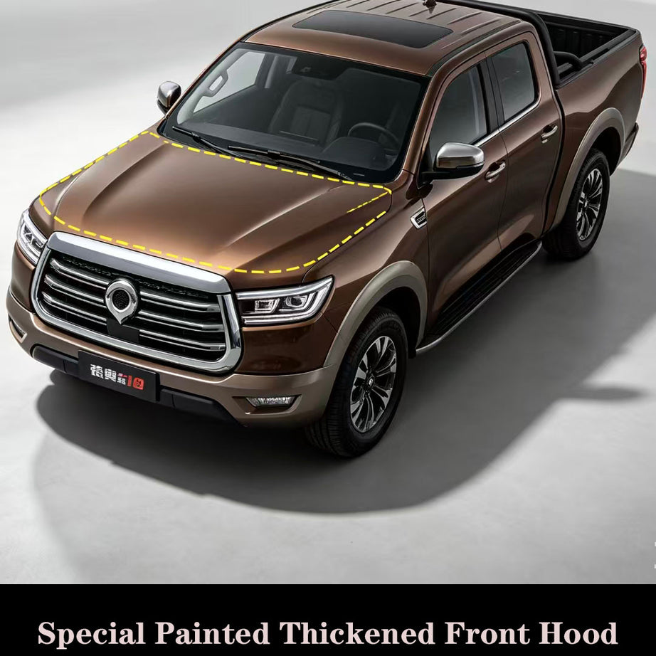 2019-2022 GWM Cannon  Passenger  Ute  Premium Thickened Front Hood brown