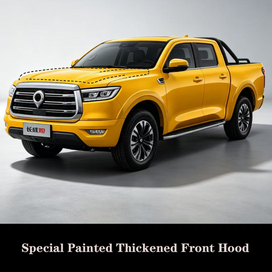 2019-2022 GWM Cannon  Passenger  Ute Premium Thickened Front Hood Engineering Yellow