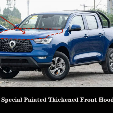 2019-2025 GWM Cannon Commercial Ute Premium Thickened Front Hood blue