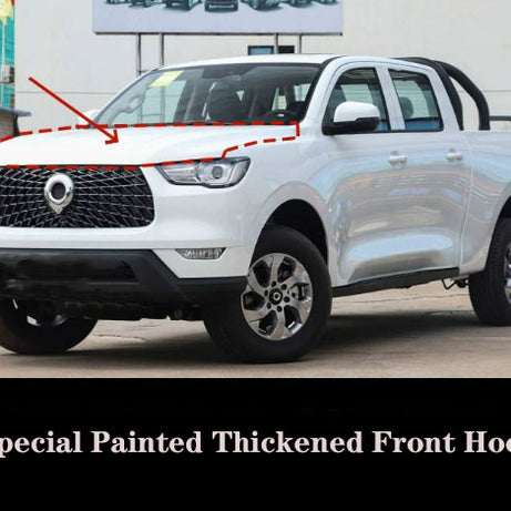 2019-2025 GWM Cannon Commercial Ute Premium Thickened Front Hood white