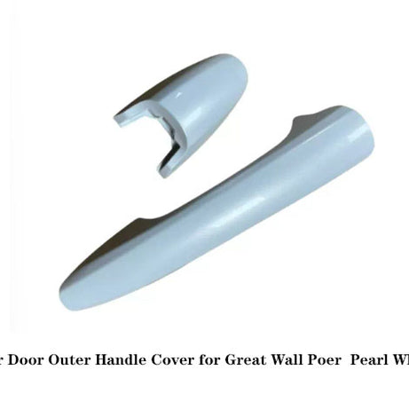 2019-2025 GWM Cannon Ute Commercial & Passenger Rear Outer Door Handle Cover  Pearl White