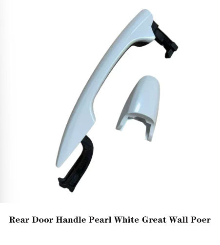 2019-2025 GWM Cannon Ute Commercial & Passenger Rear Door Handle Pearl White Great Wall Poer
