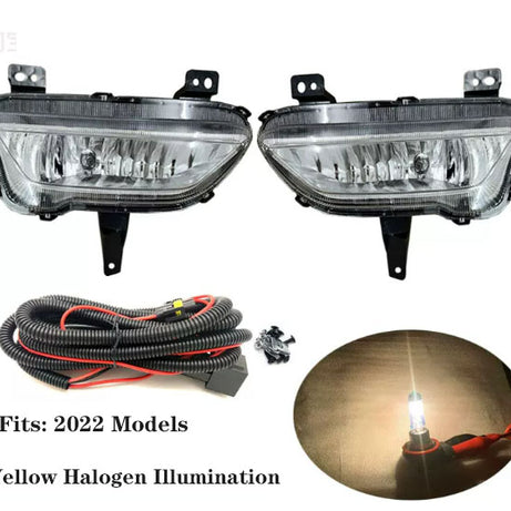2020-2022 GWM Cannon  Cab-Chassis & Dual Cab Ute Pair Yellow Halogen Front Fog Lamps