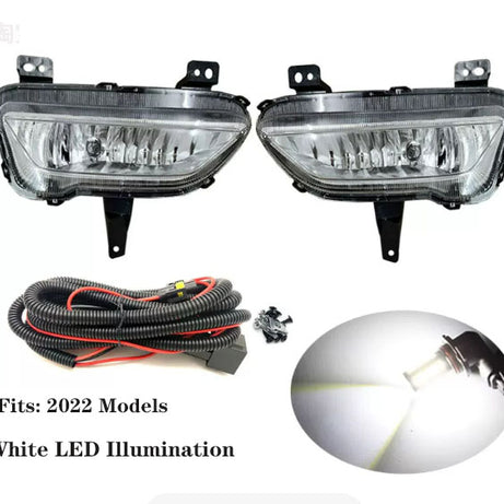 2020-2022 GWM Cannon  Cab-Chassis & Dual Cab Ute Pair White LED Front Fog Lamps