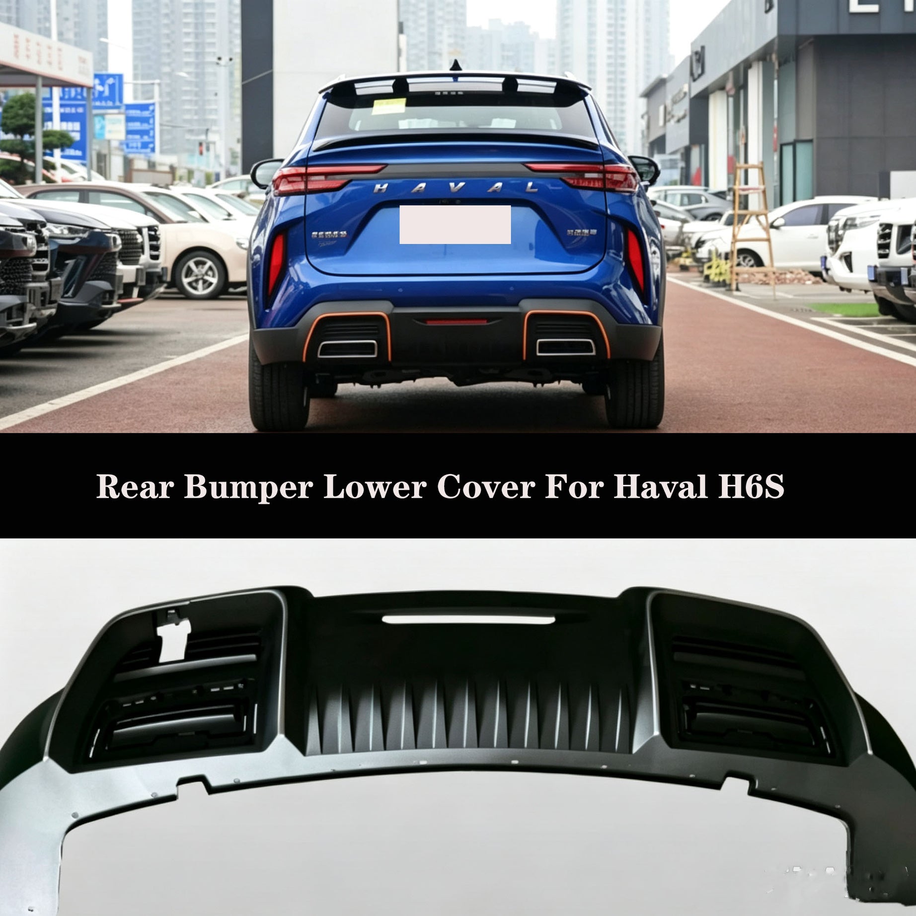 2022-2025 GWM Haval H6 GT  Rear Bumper  Lower Trim