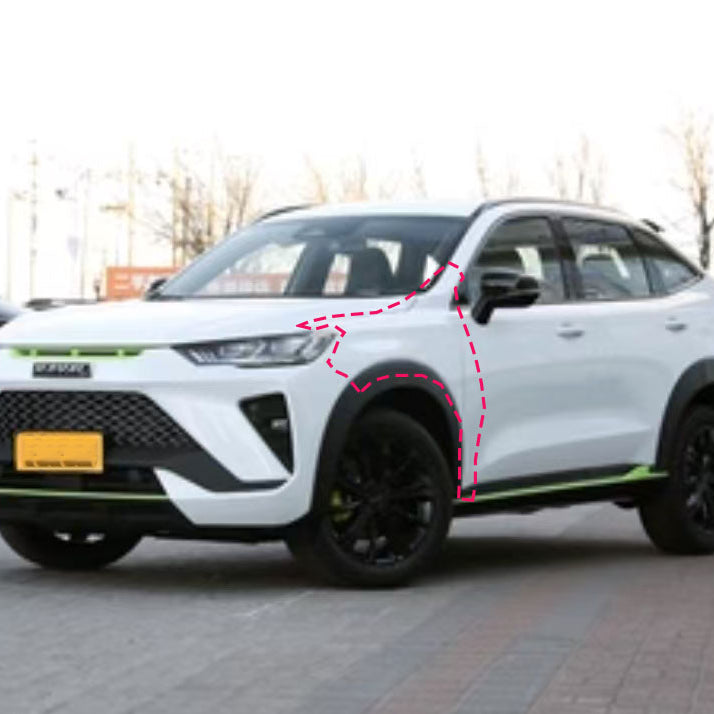 2022-2025 GWM Haval H6 GT Front Left Dolphin White