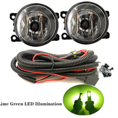 2023- GWM Cannon  Cab-Chassis Ute Pair of Front Fog Lamps Lime Green LED Illumination