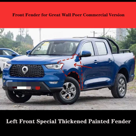 2021-2025  GWM Ute Cannon Blue Driver Side Left Front Fender