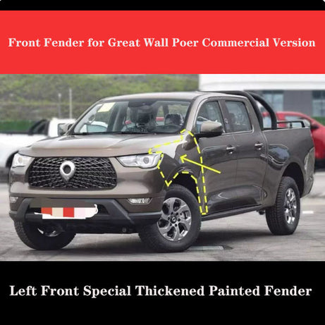 2021-2025  GWM Ute Cannon brown Driver Side Left Front Fender