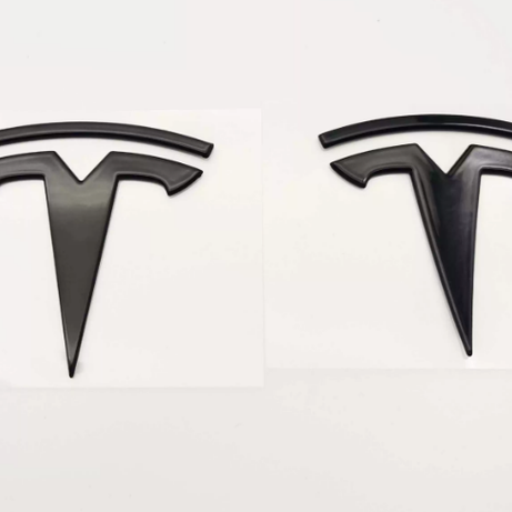 2017-2023 Tesla  Model 3 Gloss Black Front Emblem+Rear Emblem