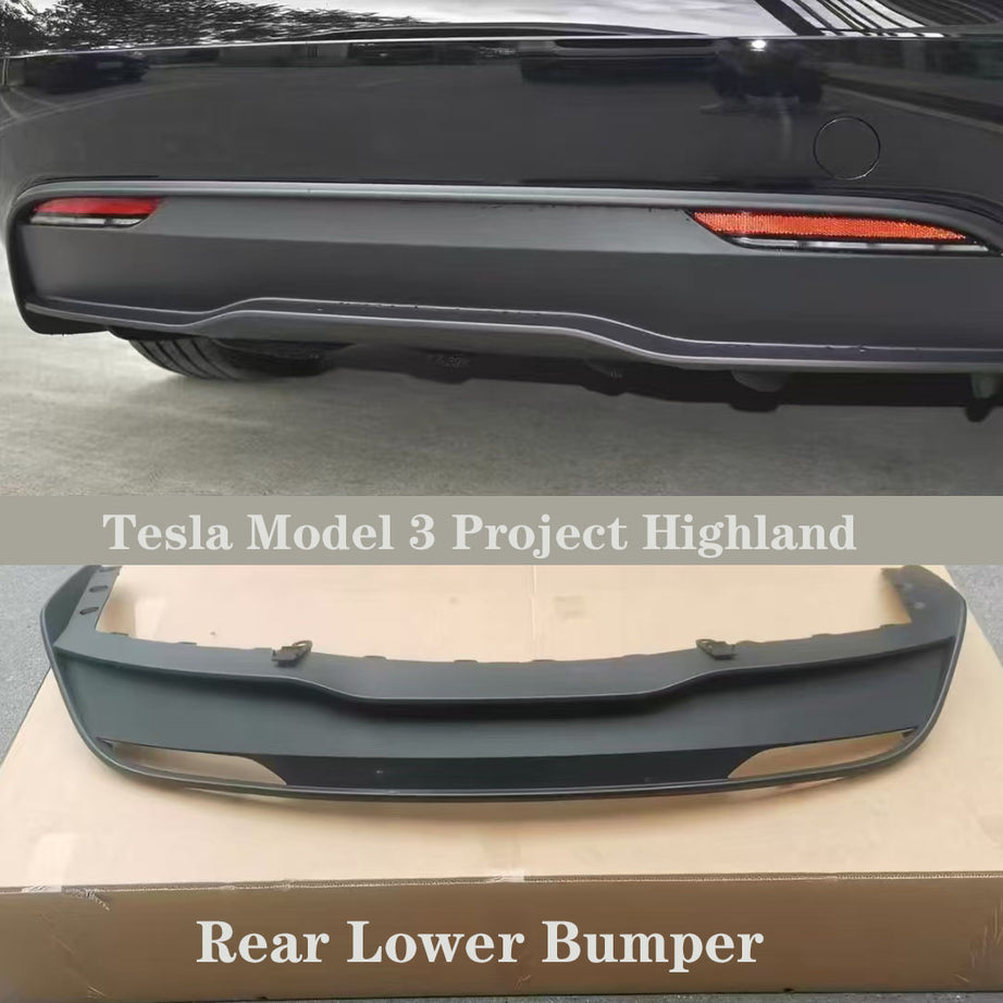 2023-2026 Tesla Model 3 Project Highland  Rear Lower Bumper
