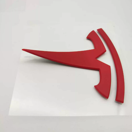 2017-2023 Tesla  Model 3 Rear Emblem Matte Red