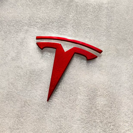 2017-2023 Tesla  Model 3 Pearl Red Front Emblem