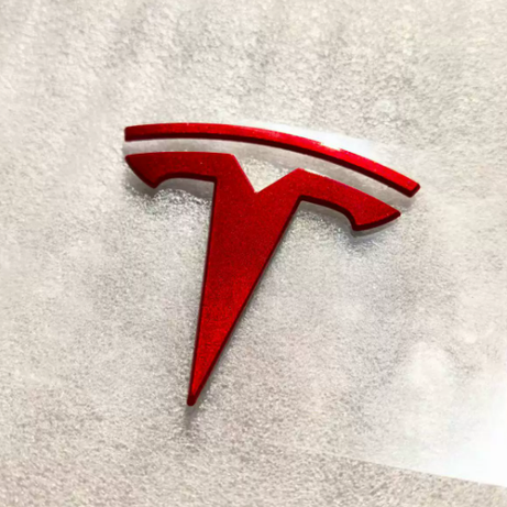 2017-2023 Tesla  Model 3 Pearl Red Rear Emblem
