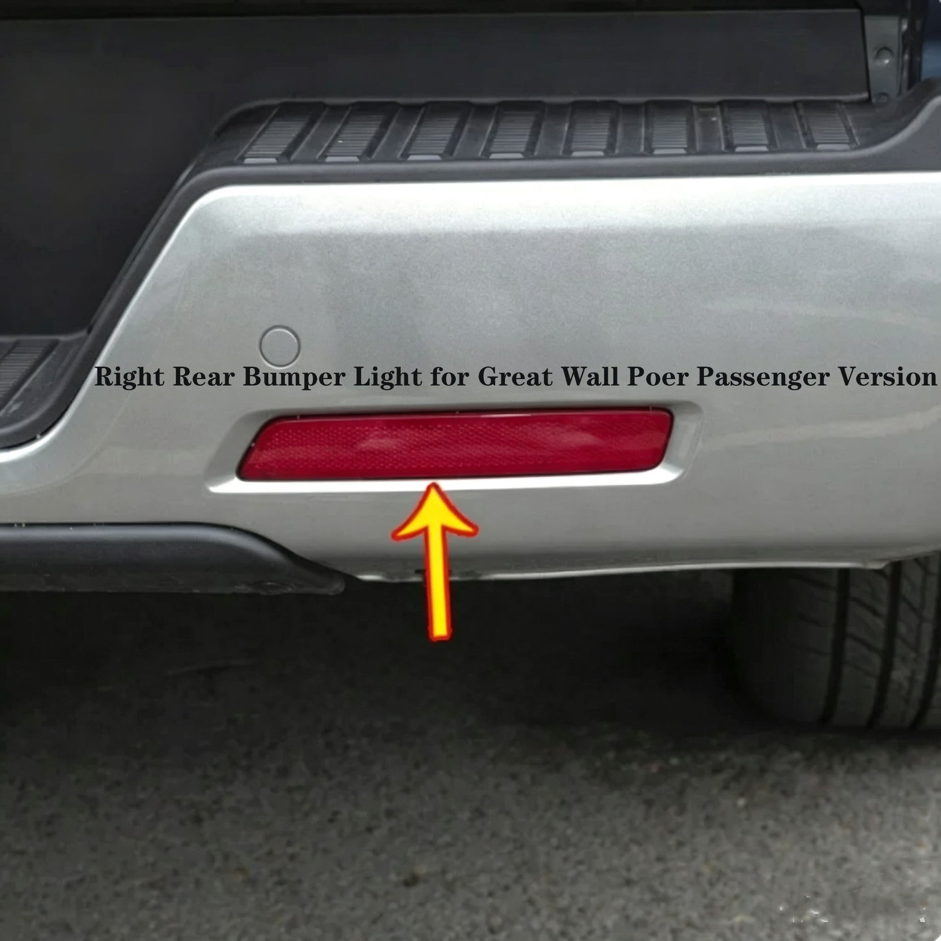 2019-2026 GWM Cannon Dual Cab Ute Right Rear Bumper Marker Lamp