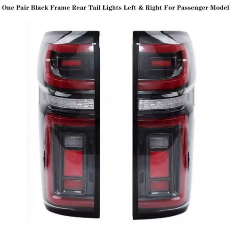 2019–2024 GWM Cannon Passenger  Model Ute Pair Black Frame Left /Right Rear Taillights OEM