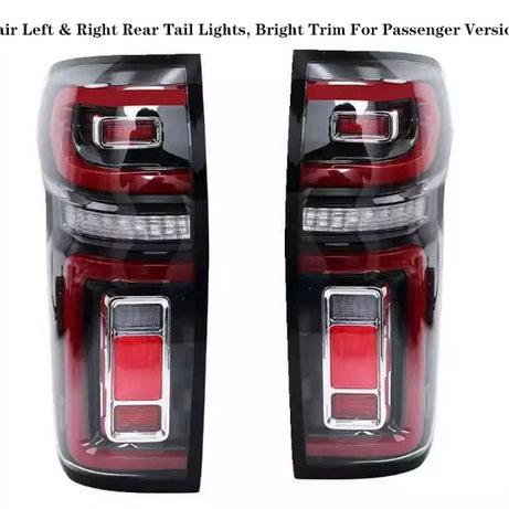 2019–2024 GWM Cannon Passenger  Model Ute Pair Chrome Frame Left /Right Rear Taillights OEM