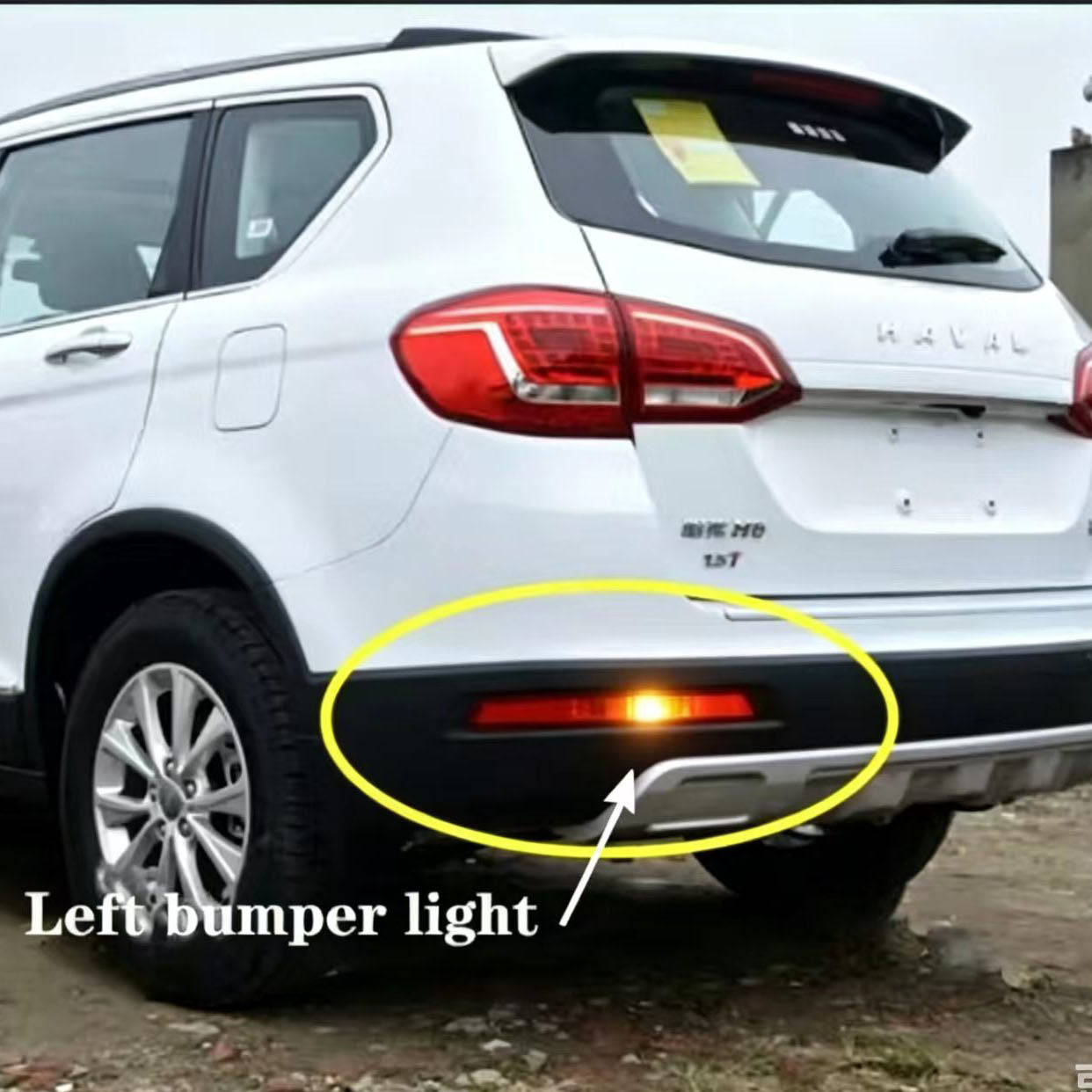 2013-2019 GWM Haval H6 Left driver's side rear bumper light