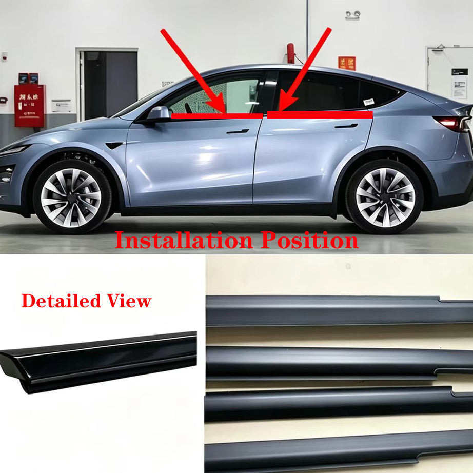 2021-2025 Tesla  Model 3 Front Right Window Outer Weatherstrip