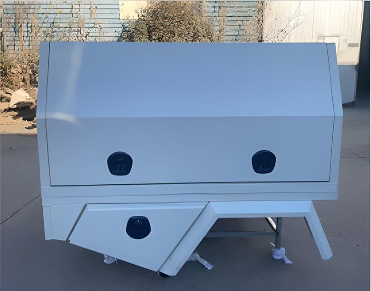 Custom Aluminium Ute Tray with Canopy – 1800x1800mm (White)