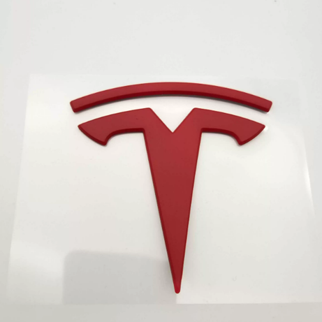 2017-2023 Tesla  Model 3 Front Emblem Matte Red