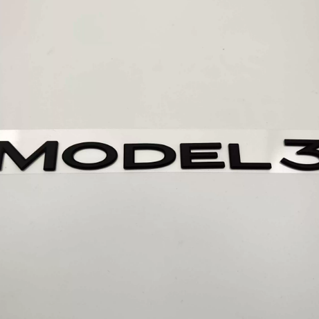 2017-2023 Tesla  Model 3 Matte Black Model 3 Rear Letter Emblem