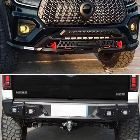2019-2022 GWM Cannon Cab-Chassis Ute Front Bull Bar & Rear Bar / Rear Bull Bar